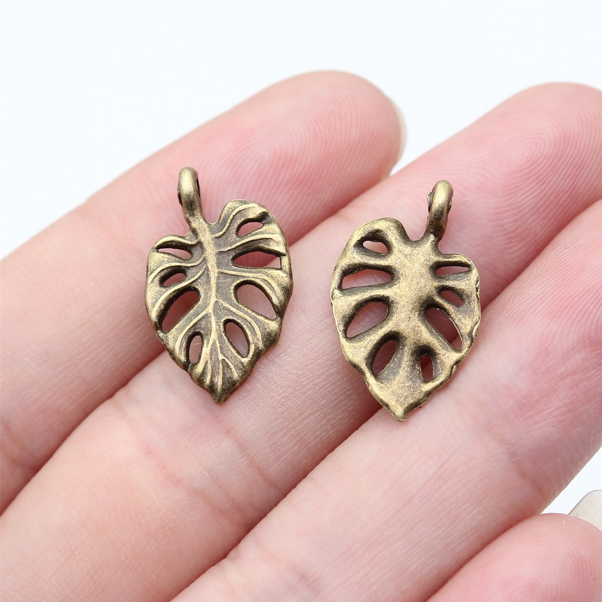 Vintage Fashion Jewelry - 20pcs 20x12mm 2 Colors Antique Silver