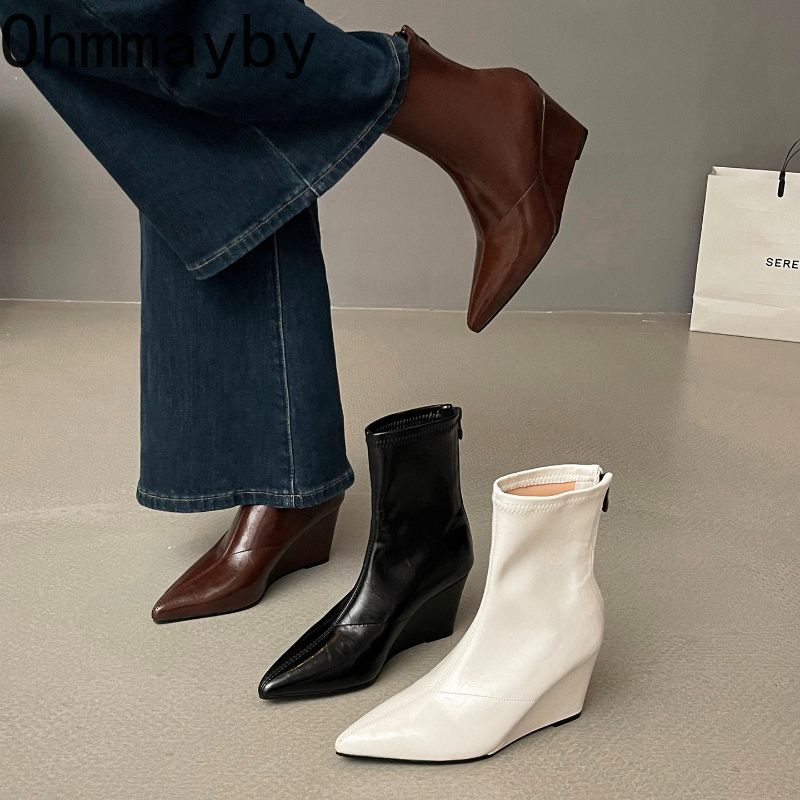 Vintage Fashion Style - Autumn Winter Vintage Weges Heel Women