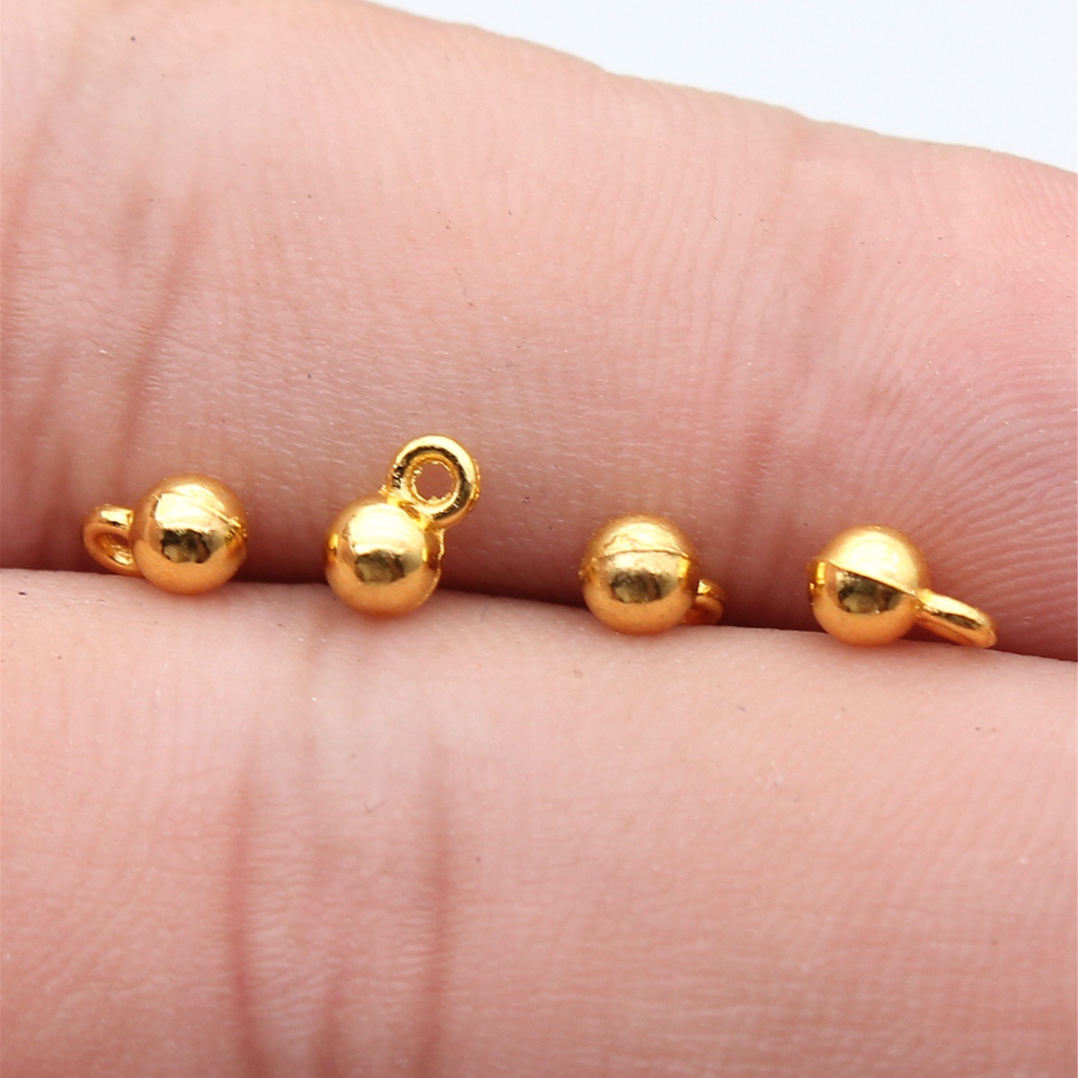 Vintage Fashion Jewelry - 40pcs 4x6mm 3 Colors Gold Color