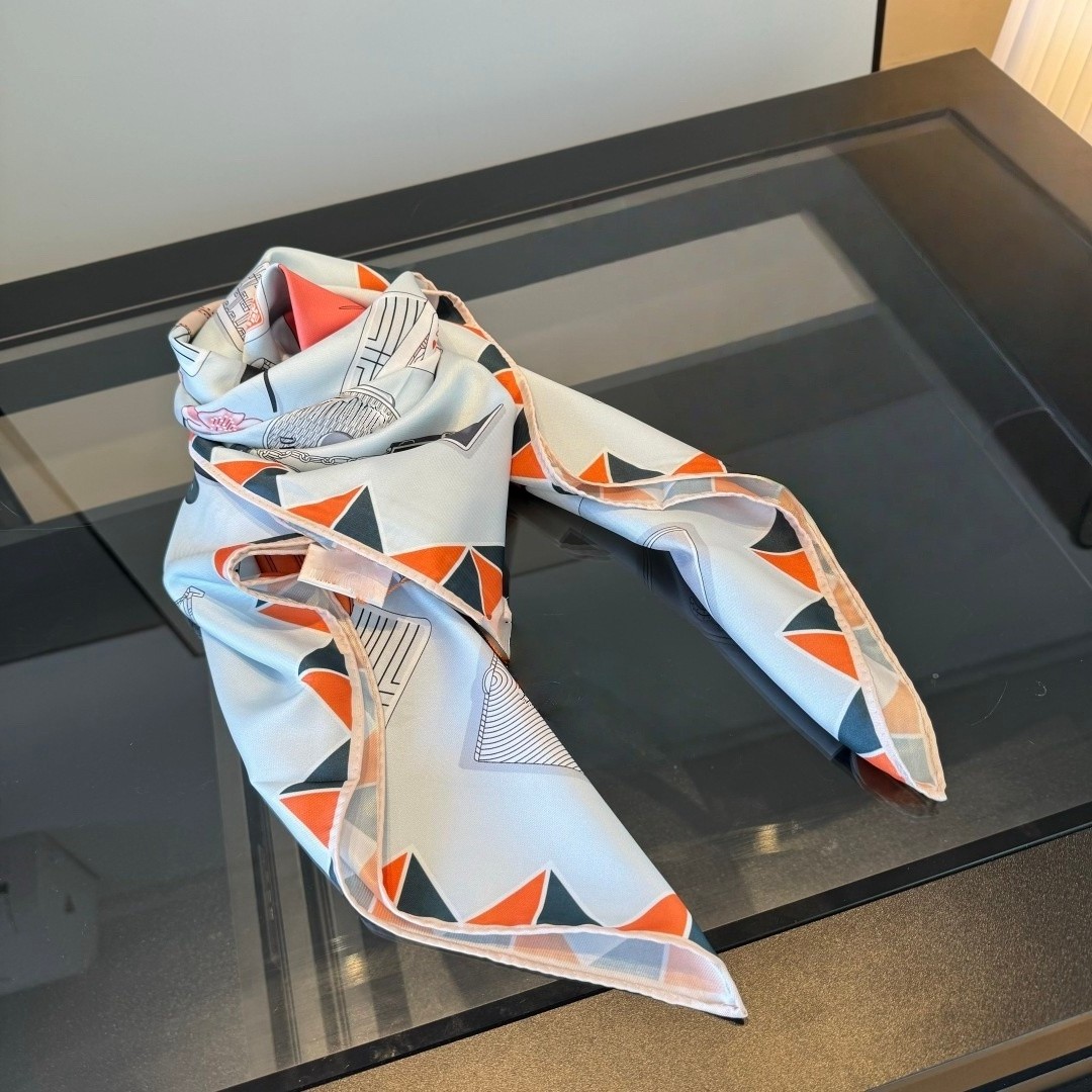 French Vintage Fashion - Top-Tier Pure Silk Women's Scarves French
