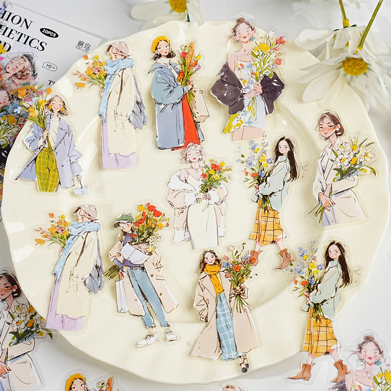 JIAMEI 20pcs Dressing Aestheti - Vintage Fashion Magazine avis et prix