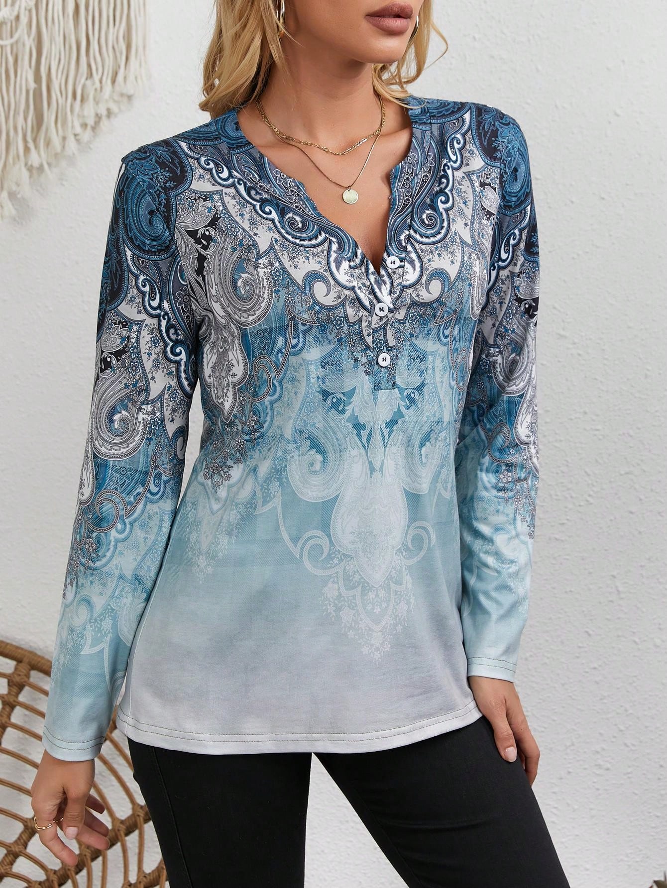 Women's Ethnic-Style Top: Vint - Vintage Fashion Style avis et prix