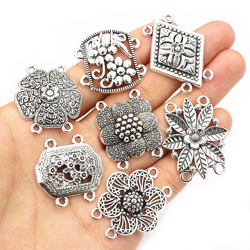 10pcs Antique Silver Color Vin - Vintage Fashion Jewelry avis et prix