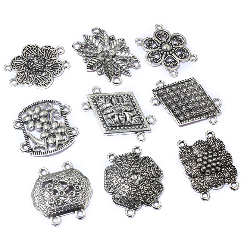 10pcs Antique Silver Color Vin - Vintage Fashion Jewelry avis et prix