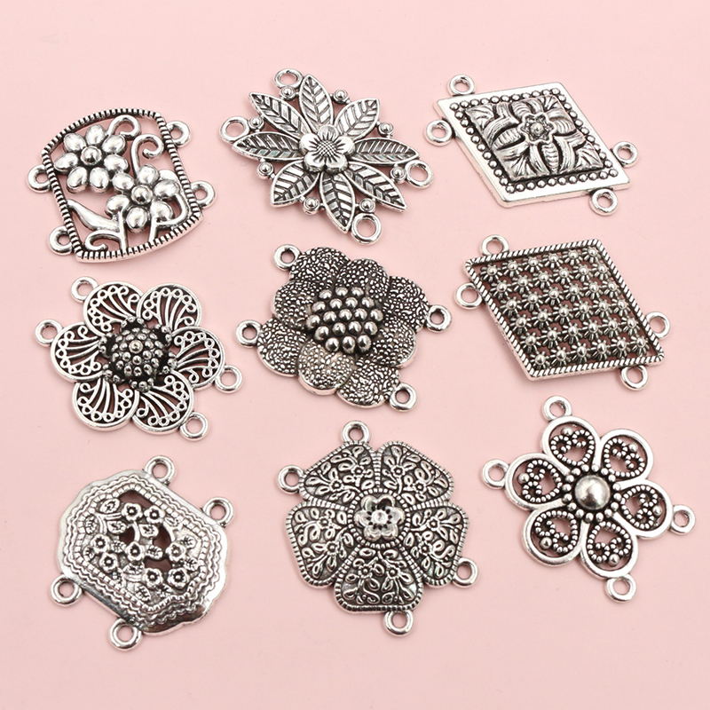 10pcs Antique Silver Color Vin - Vintage Fashion Jewelry avis et prix