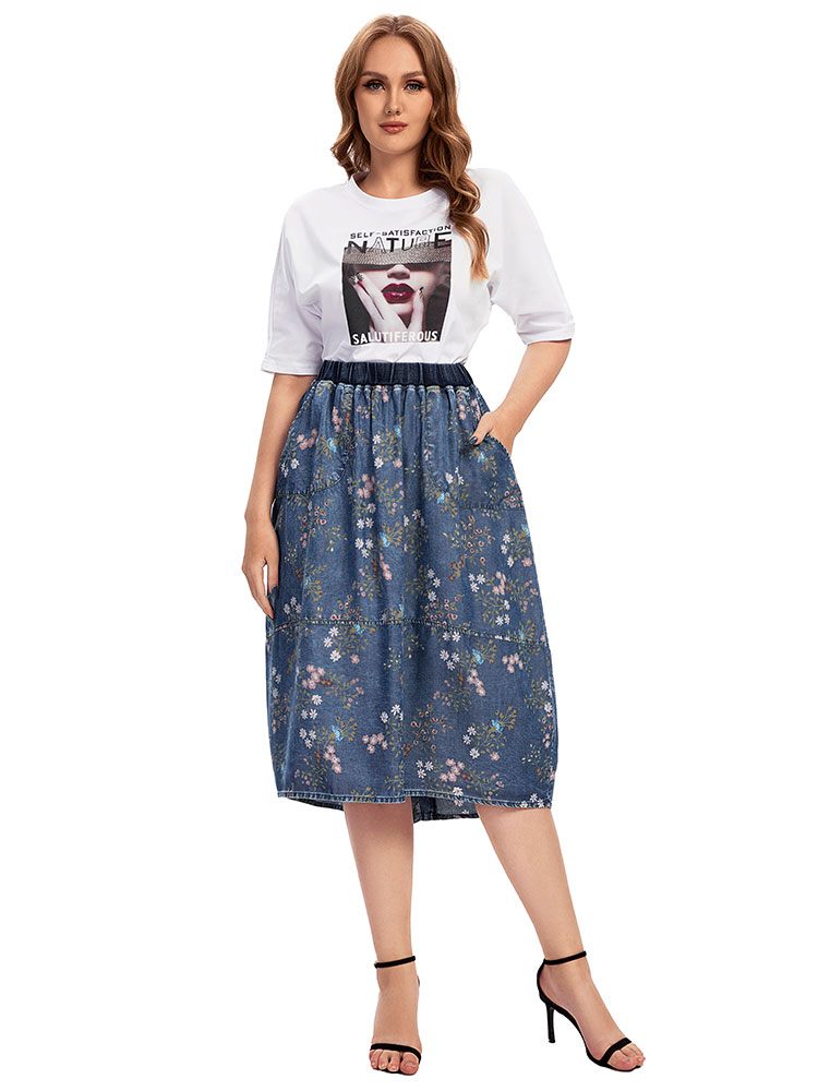 Women's plus Size Casual Denim - Vintage Fashion Plus Size avis et prix