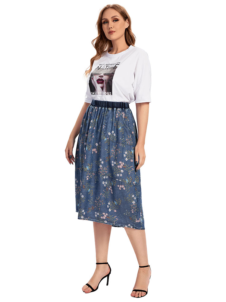 Women's plus Size Casual Denim - Vintage Fashion Plus Size avis et prix