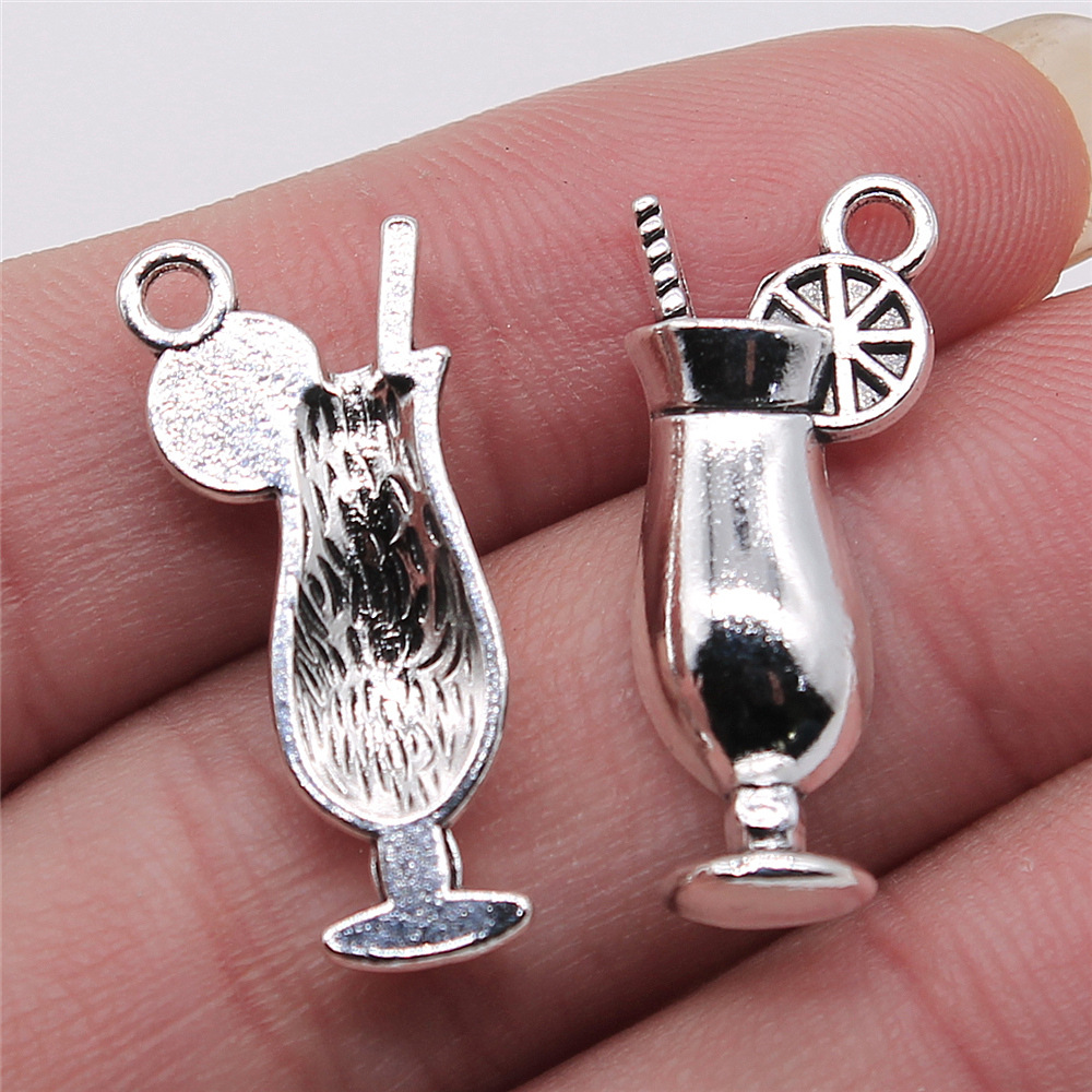 4pcs 12x28mm Antique Silver Co - Vintage Fashion Jewelry avis et prix