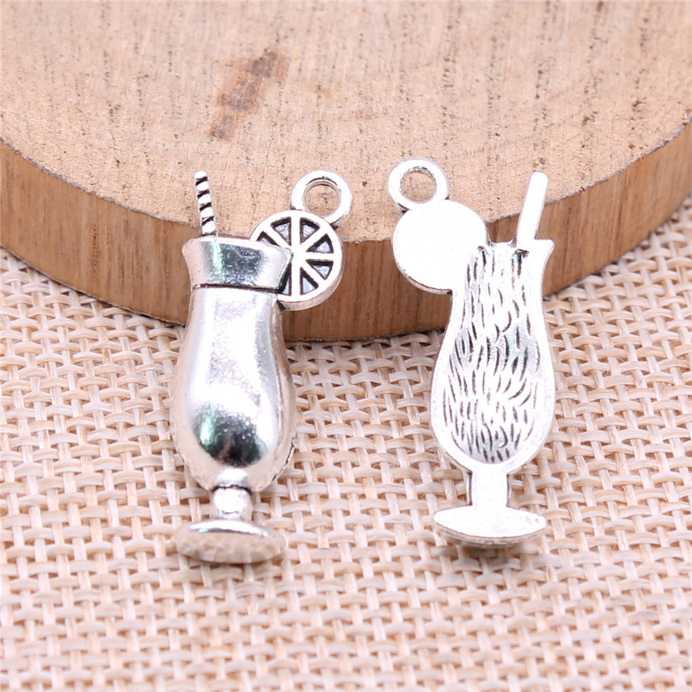 4pcs 12x28mm Antique Silver Co - Vintage Fashion Jewelry avis et prix