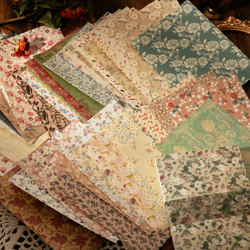 100 Sheets Vintage INS Floral  - Vintage Fashion Magazine avis et prix