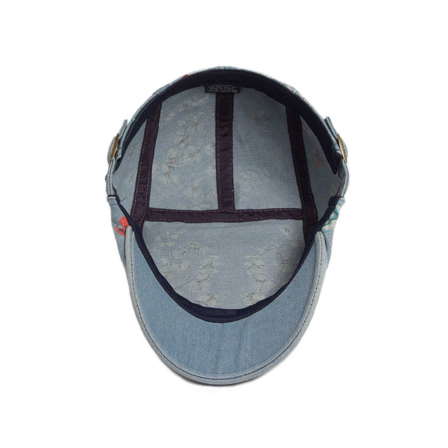 New Vintage Print Denim Beret  - Vintage Fashion Nz avis et prix
