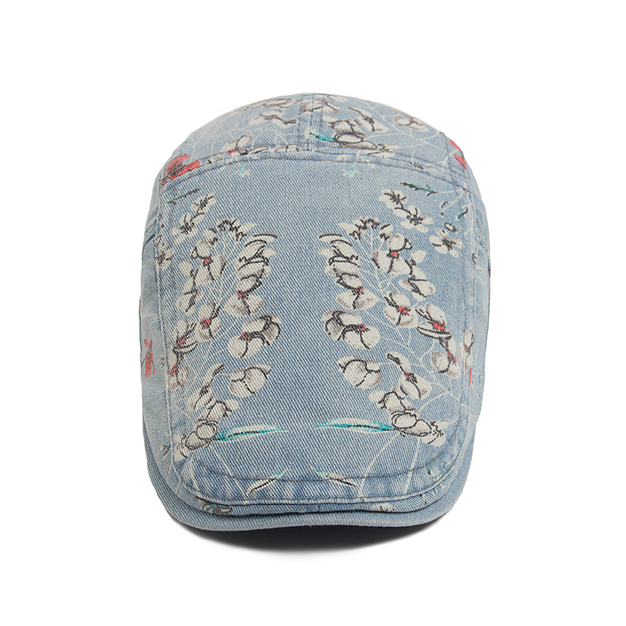 New Vintage Print Denim Beret  - Vintage Fashion Nz avis et prix