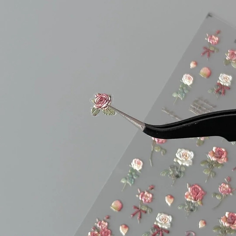 5Pcs Ins Retro Rose Sticker Hi - Vintage Fashion Magazine avis et prix