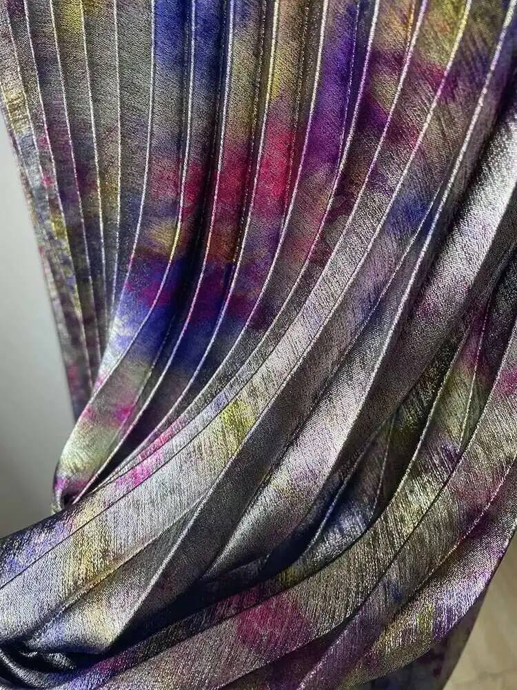 Shiny Colorful Luxury High Wai - Vintage Fashion Old Money avis et prix