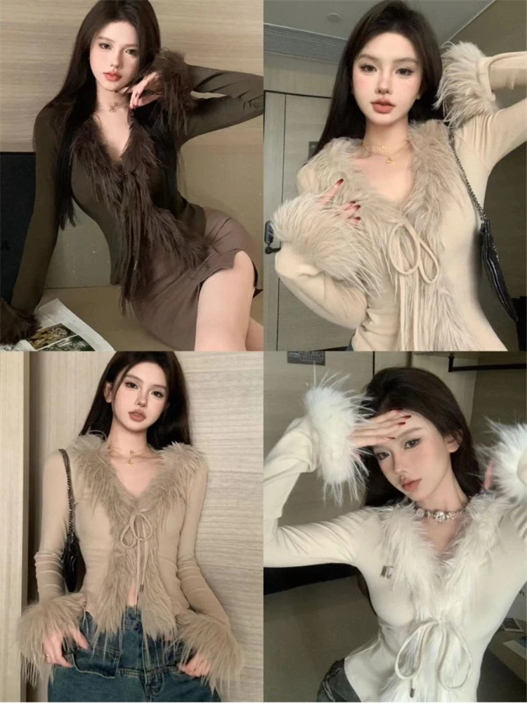 Elegant Sexy Slim Cropped Swea - Vintage Fashion Old Money avis et prix