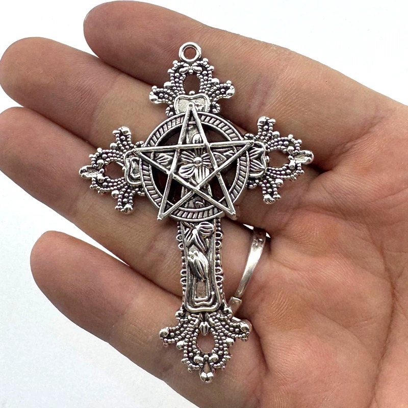 2pcs 30x15mm Gothic Big Cross  - Vintage Fashion Jewelry avis et prix