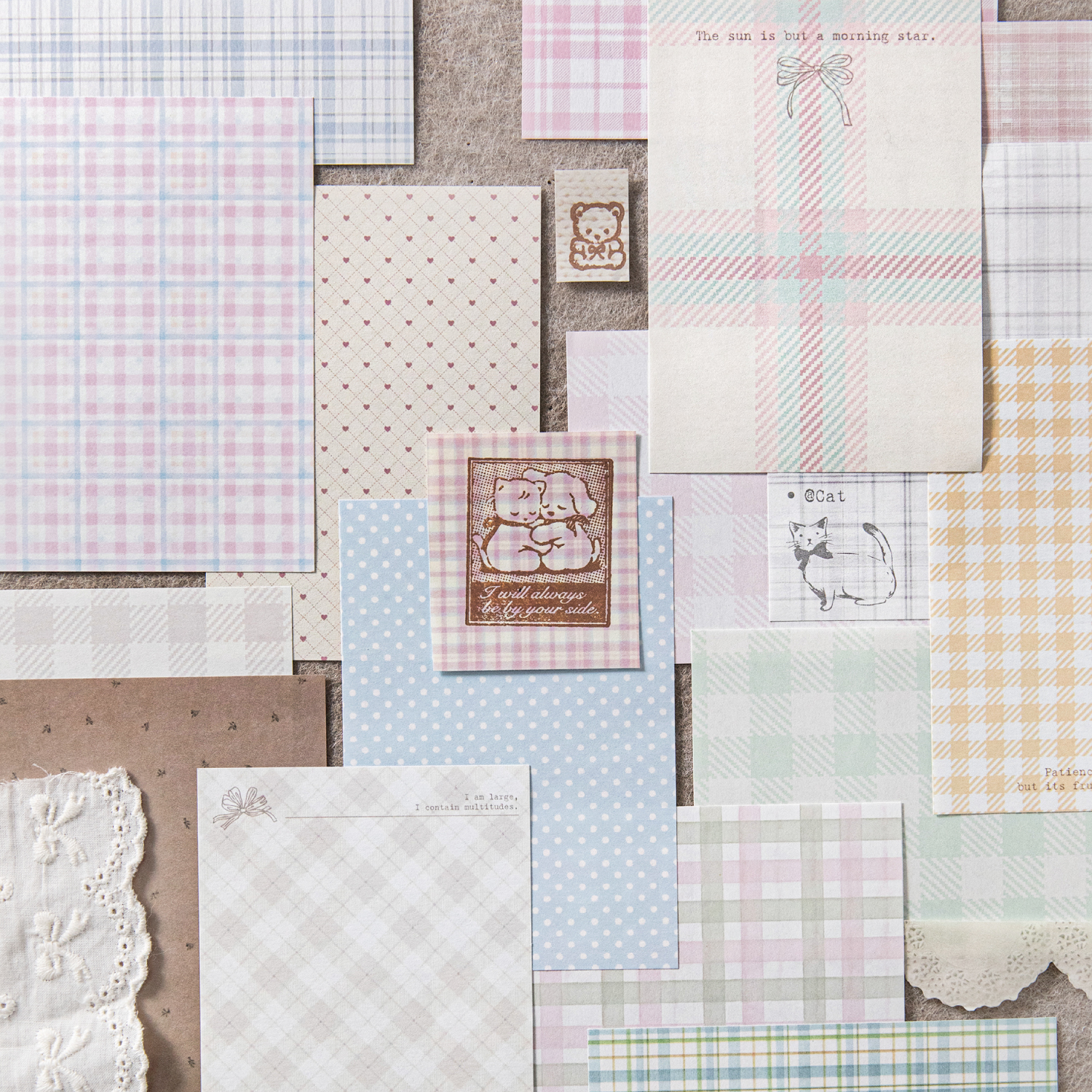 50pcs creative plaid Decor Scr - Vintage Fashion Magazine avis et prix