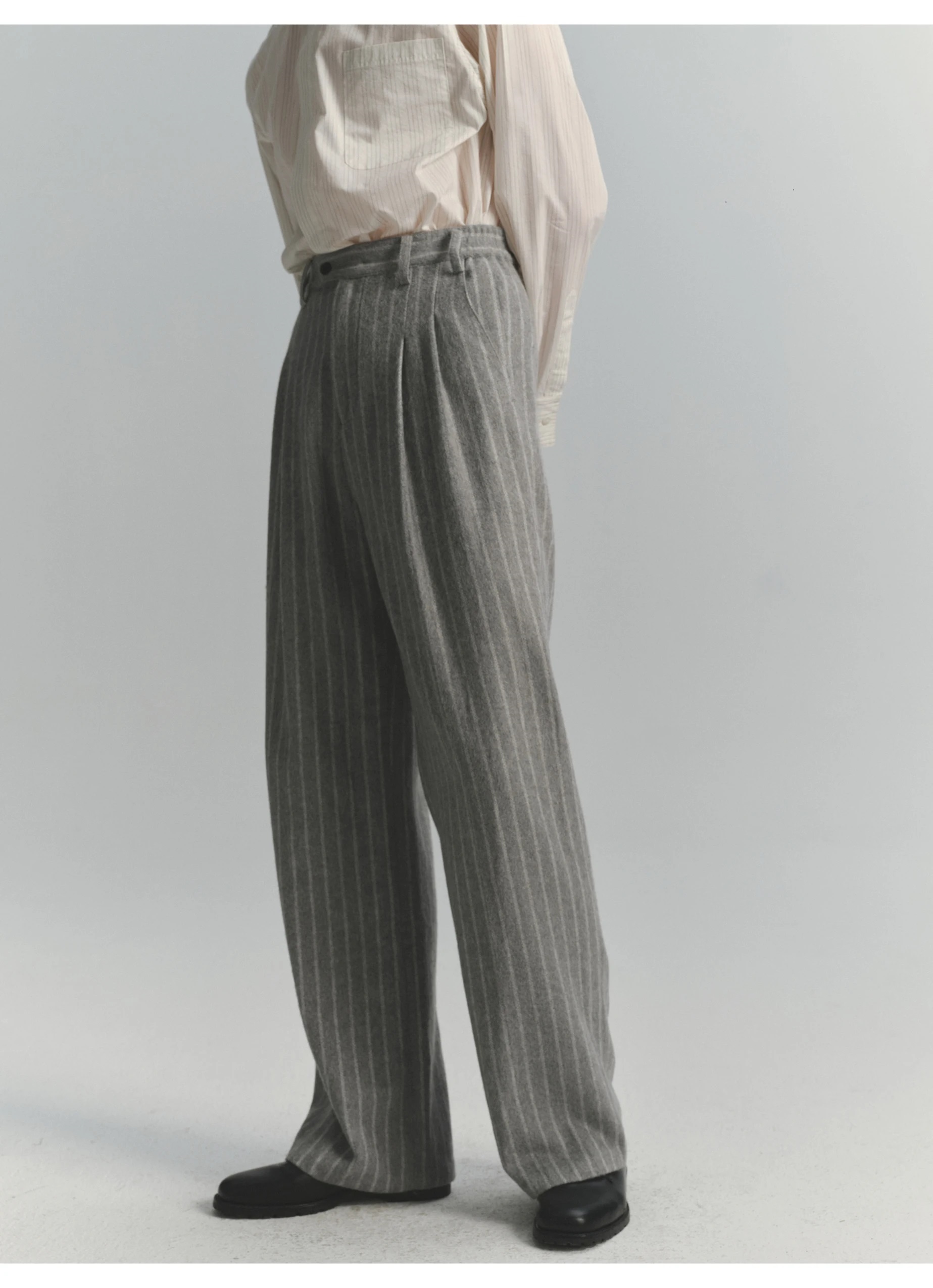 Men's Striped Pants High-Stree - Vintage Fashion Old Money avis et prix