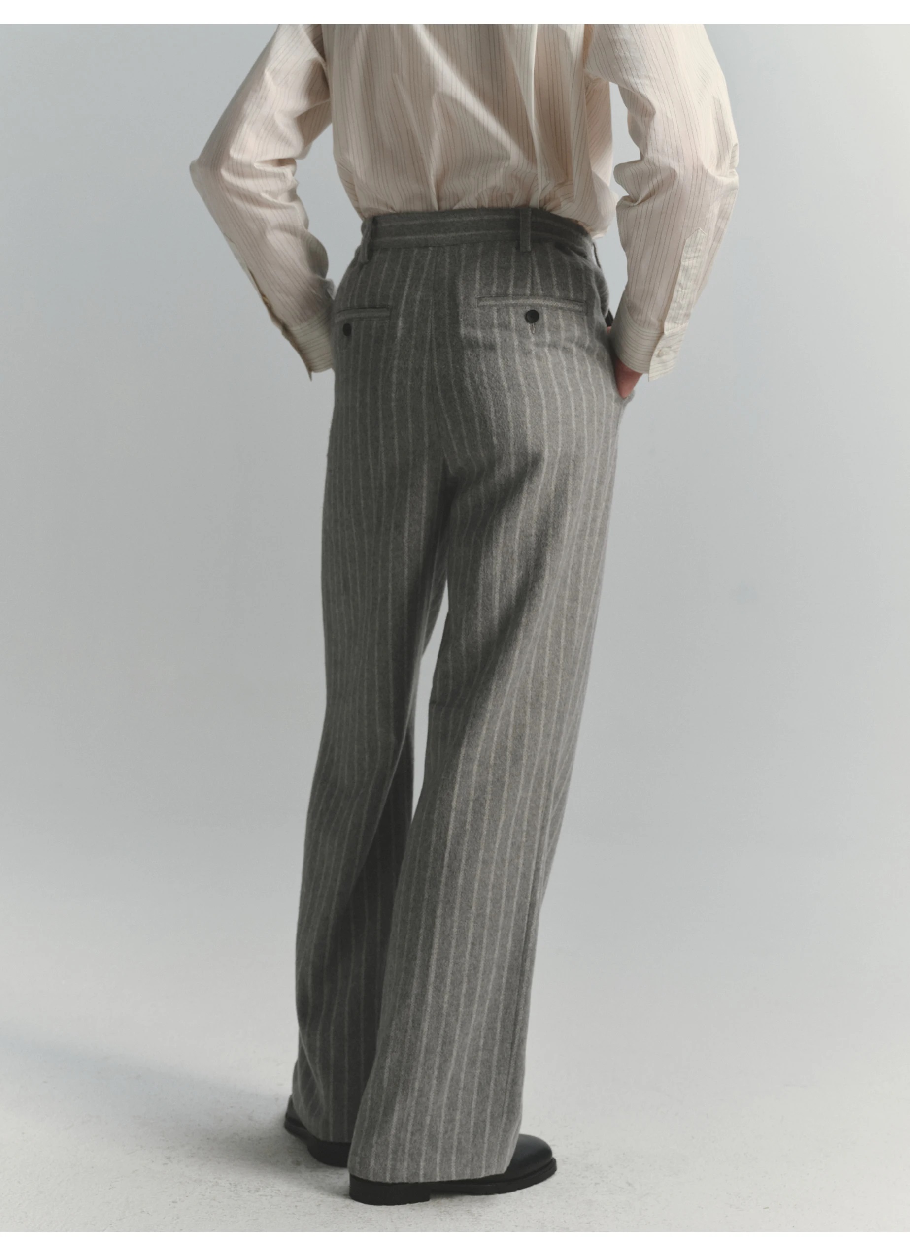 Men's Striped Pants High-Stree - Vintage Fashion Old Money avis et prix