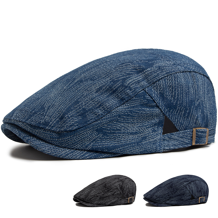 Fashion Denim Men's Beret Vint - Vintage Fashion Nz avis et prix
