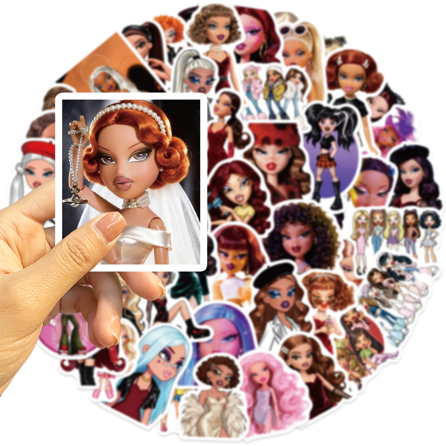 50Pcs Trendy Hot Girl Graffiti - Vintage Fashion Magazine avis et prix