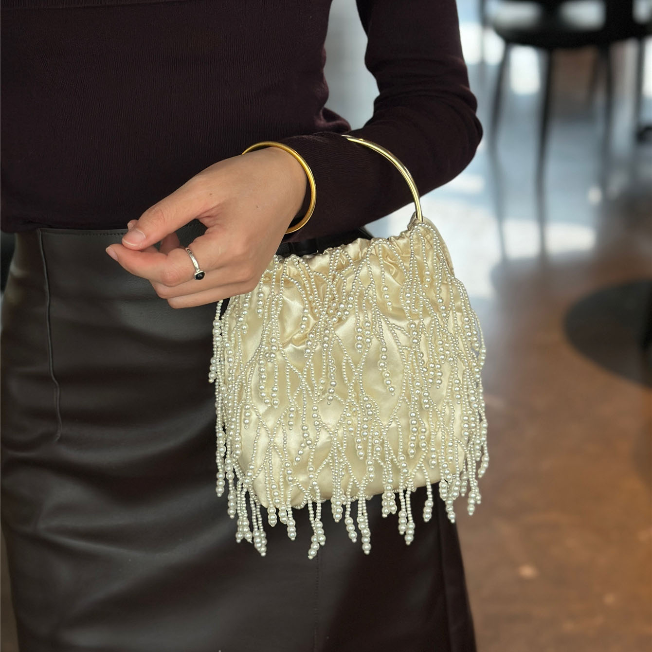Handmade Beaded Women's Handba - French Vintage Fashion avis et prix