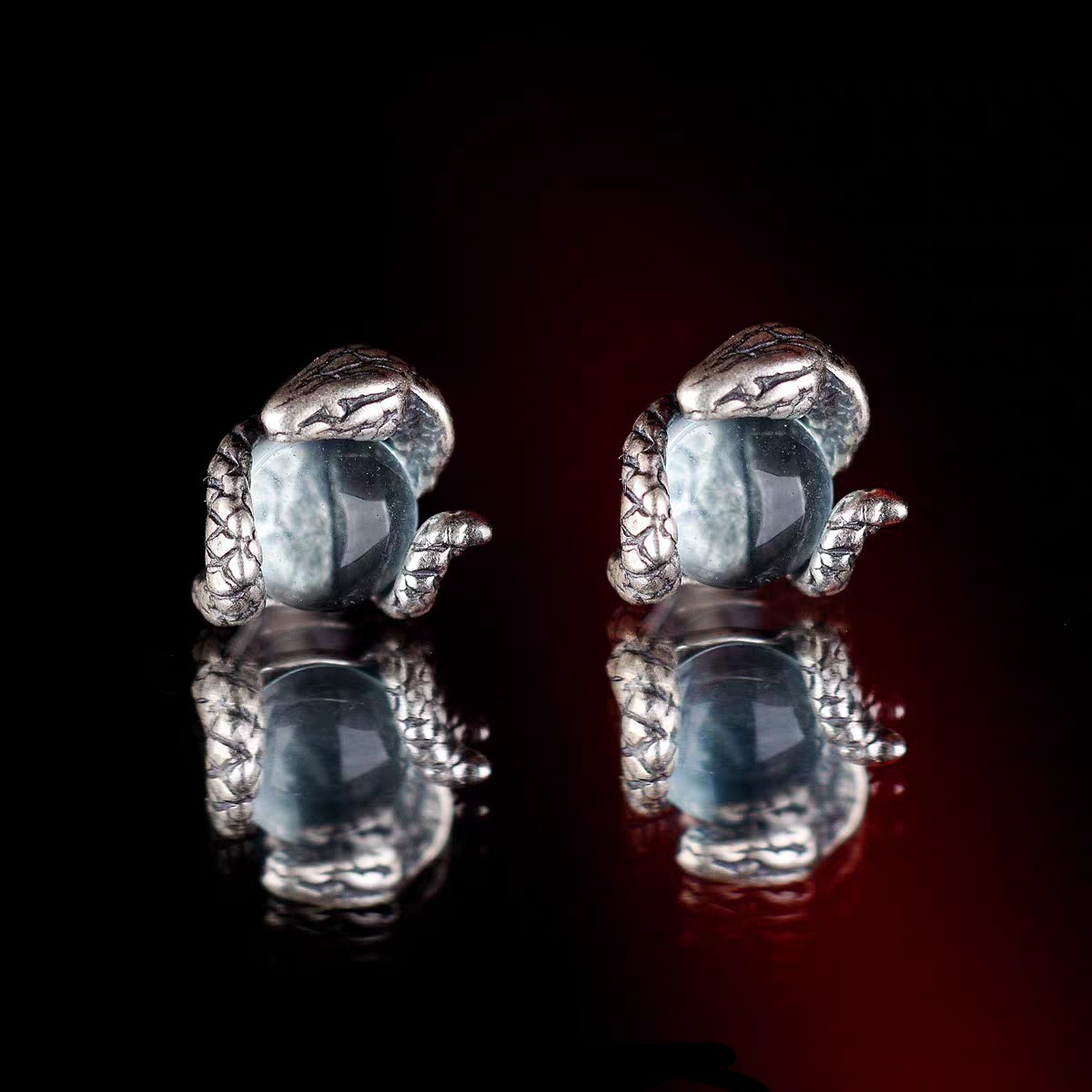 Snake-wrapped Earrings Made of - Vintage Fashion Nz avis et prix