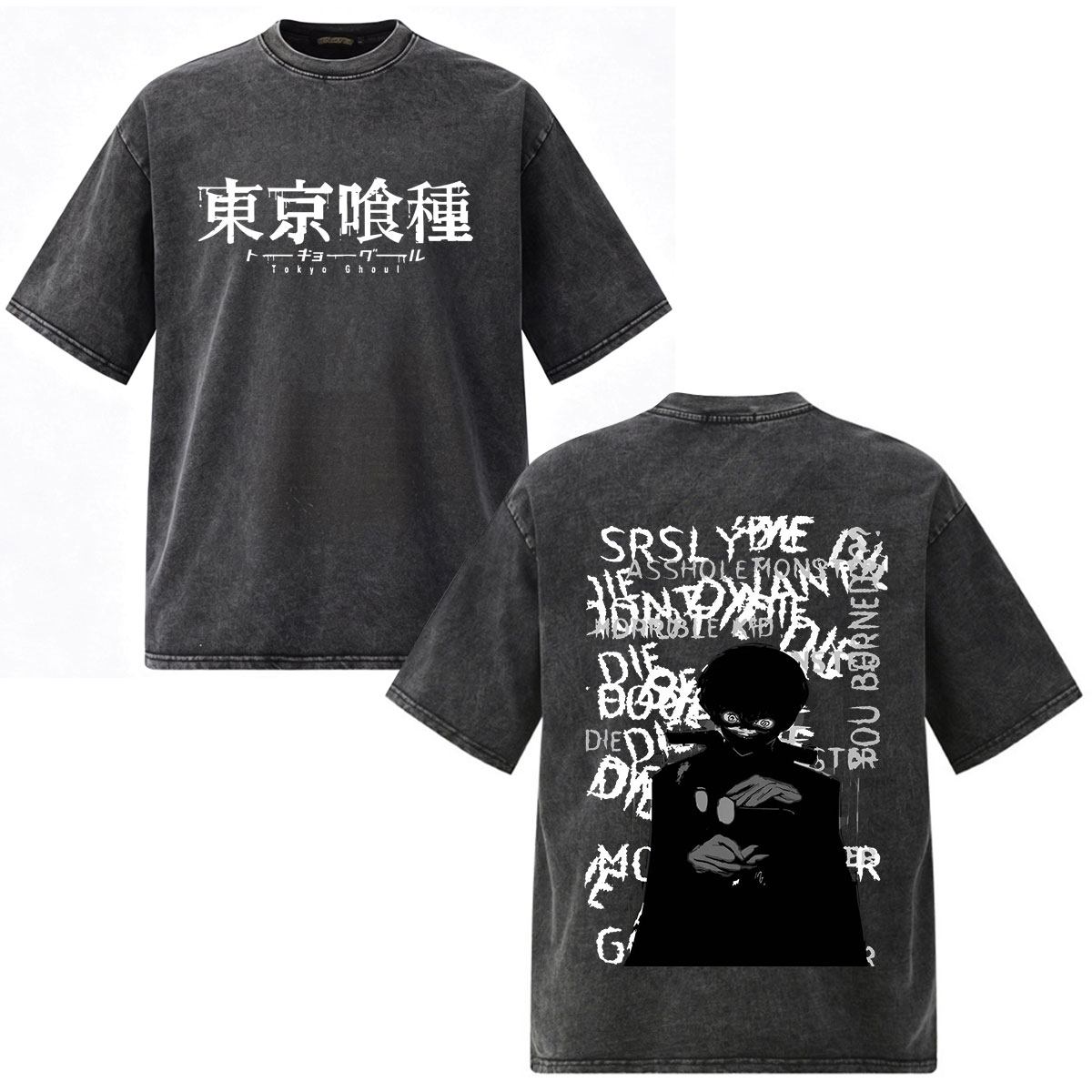 Vintage Washed Anime Tokyo Gho - Vintage Ken Fashion avis et prix