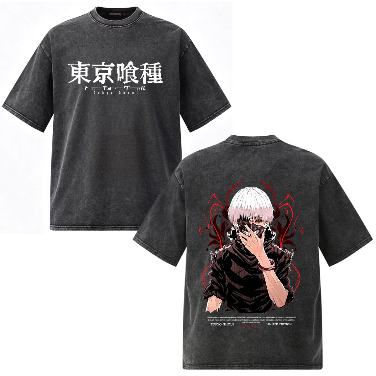 Vintage Washed Anime Tokyo Gho - Vintage Ken Fashion avis et prix