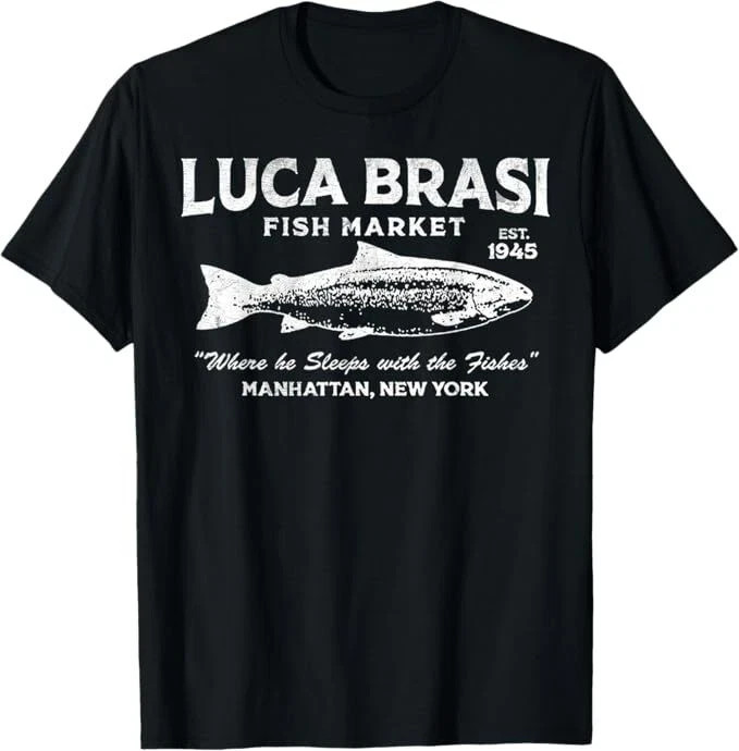 Luca Brasi Fish Market T-Shirt - Vintage Fashion Market avis et prix