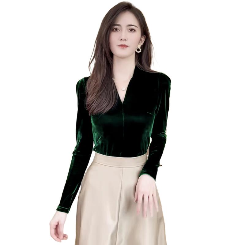 Fashion elegant V-neck long sl - Vintage Fashion Plus Size avis et prix