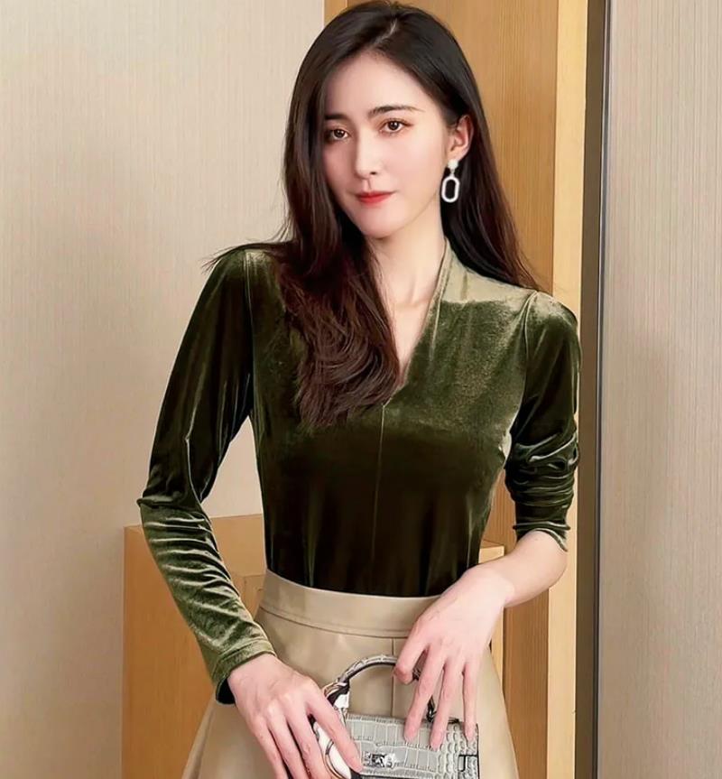 Fashion elegant V-neck long sl - Vintage Fashion Plus Size avis et prix