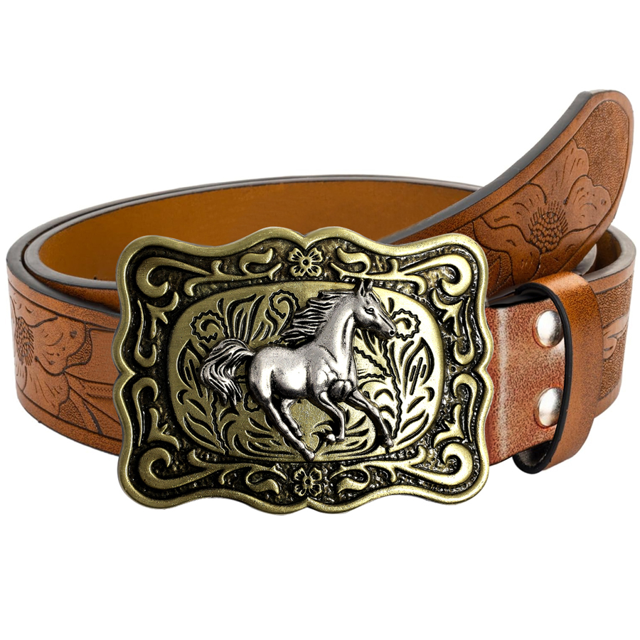 Quality men's leather belt gol - Vintage Fashion Nz avis et prix