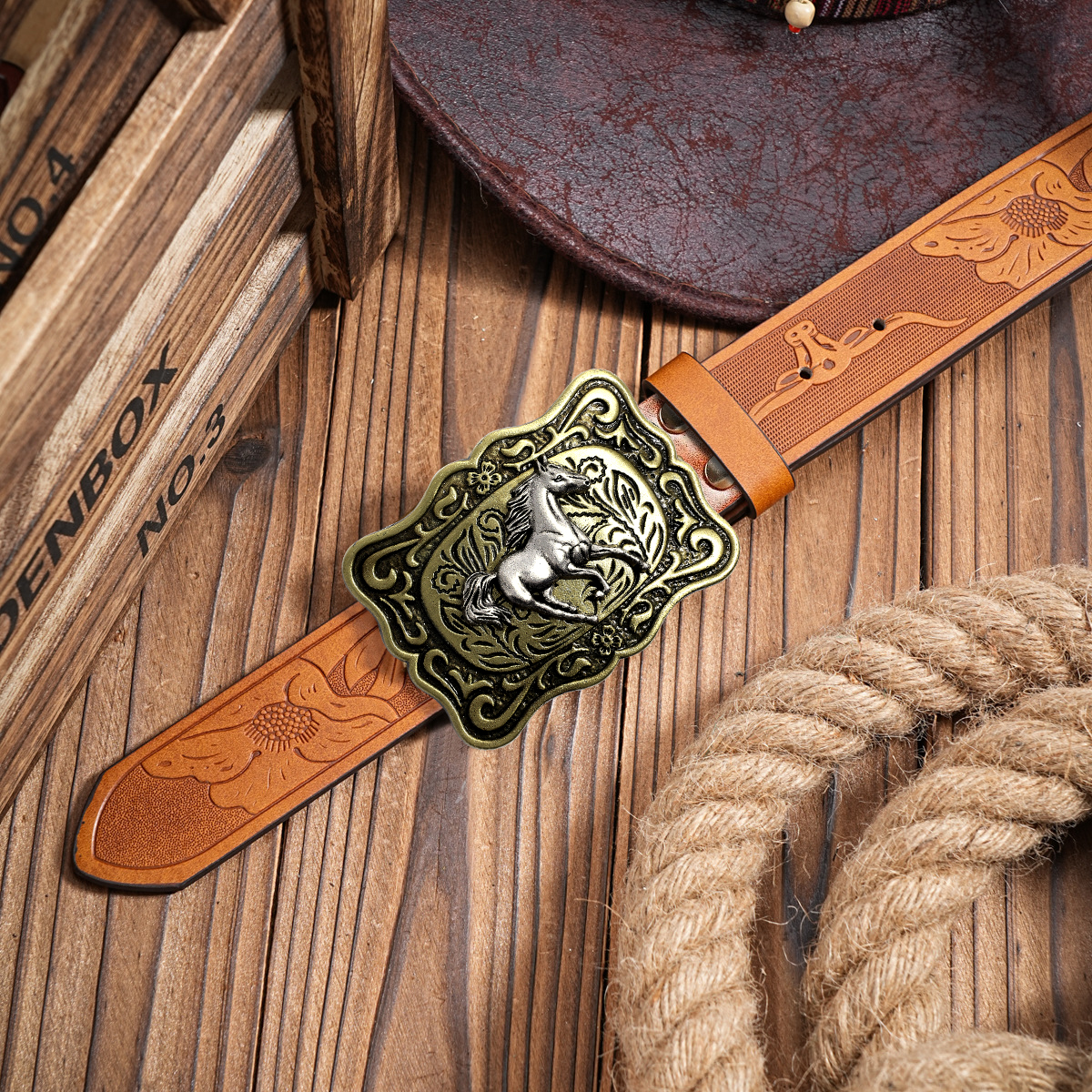 Quality men's leather belt gol - Vintage Fashion Nz avis et prix