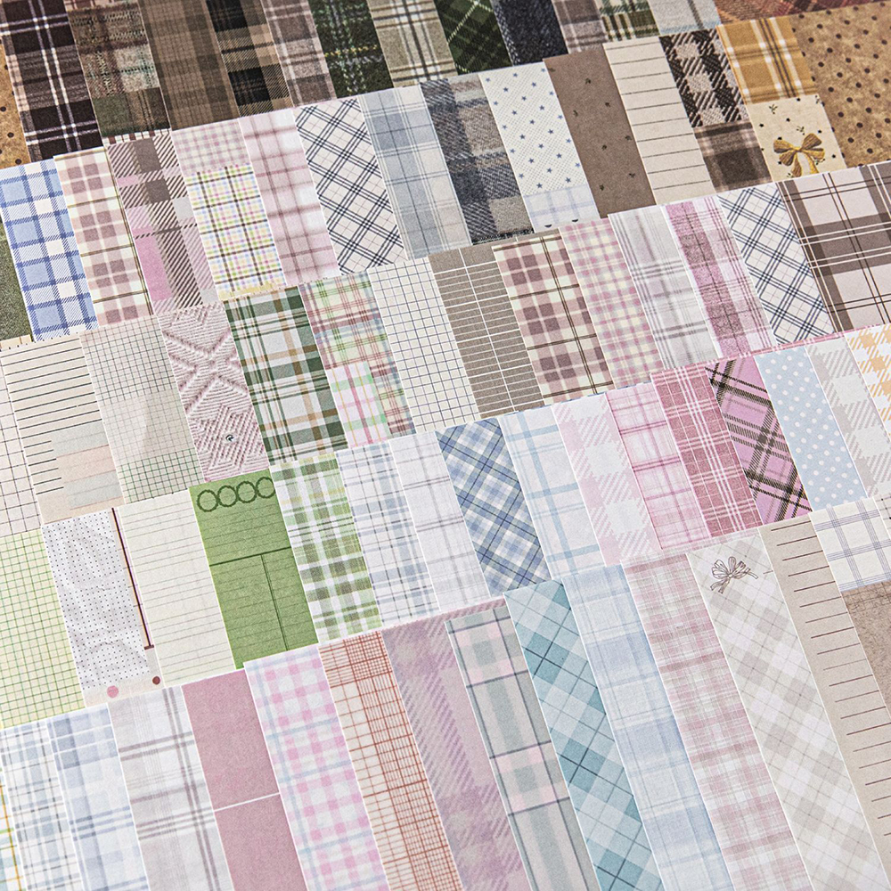 50pcs Creative Plaid Decor Scr - Vintage Fashion Magazine avis et prix