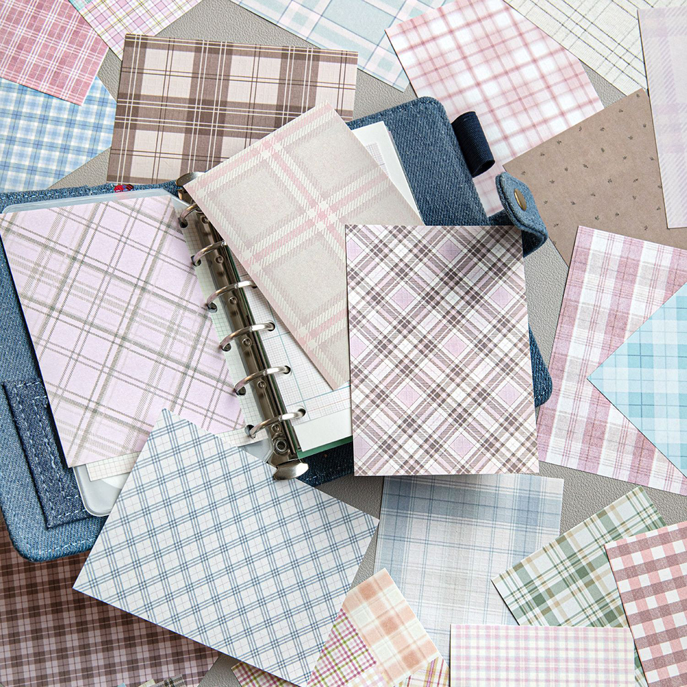 50pcs Creative Plaid Decor Scr - Vintage Fashion Magazine avis et prix
