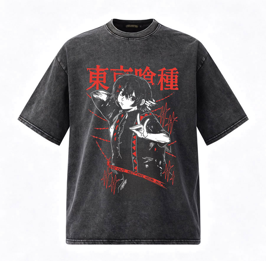 Vintage Washed Anime Tokyo Gho - Vintage Ken Fashion avis et prix