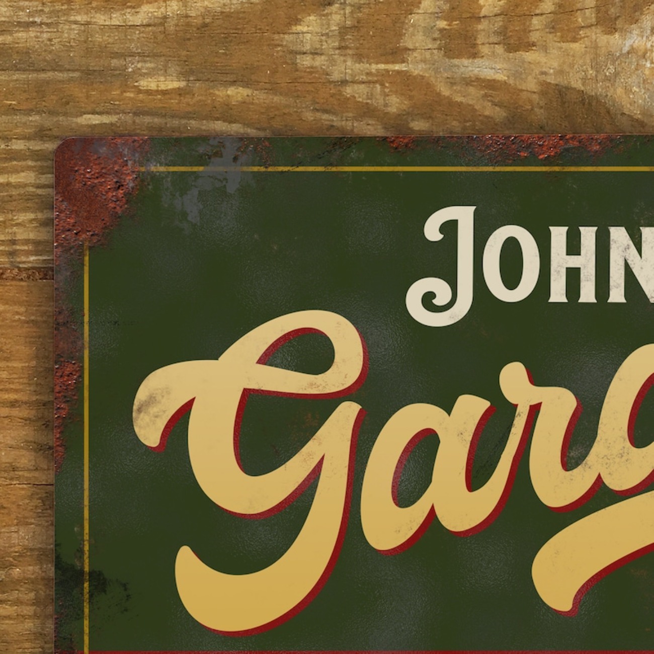 Custom Personalised Garage Met - Vintage Fashion Plates avis et prix