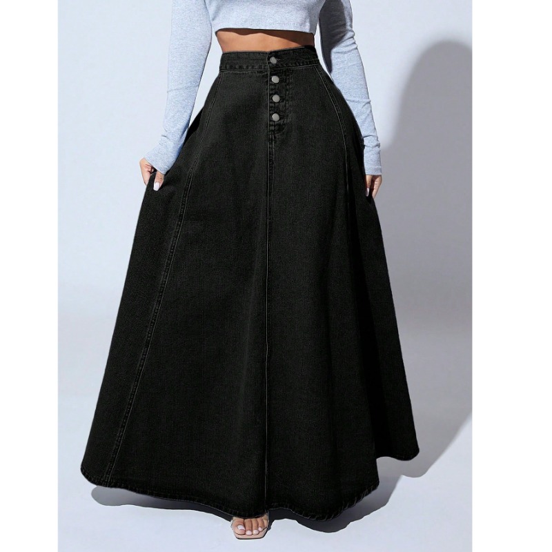plus Size Women's Black Denim  - Vintage Fashion Plus Size avis et prix