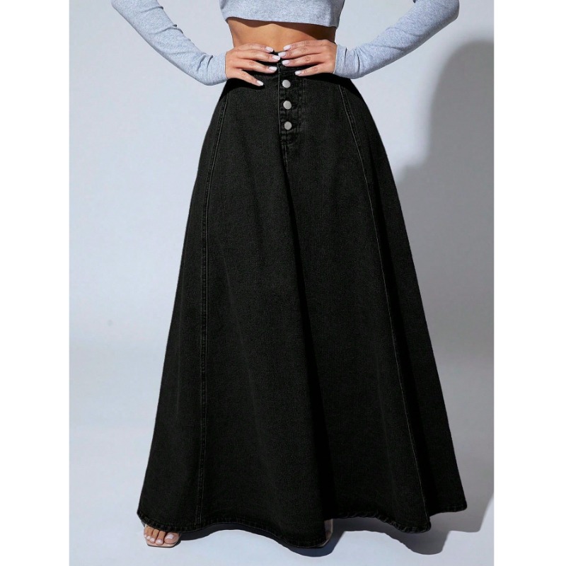 plus Size Women's Black Denim  - Vintage Fashion Plus Size avis et prix