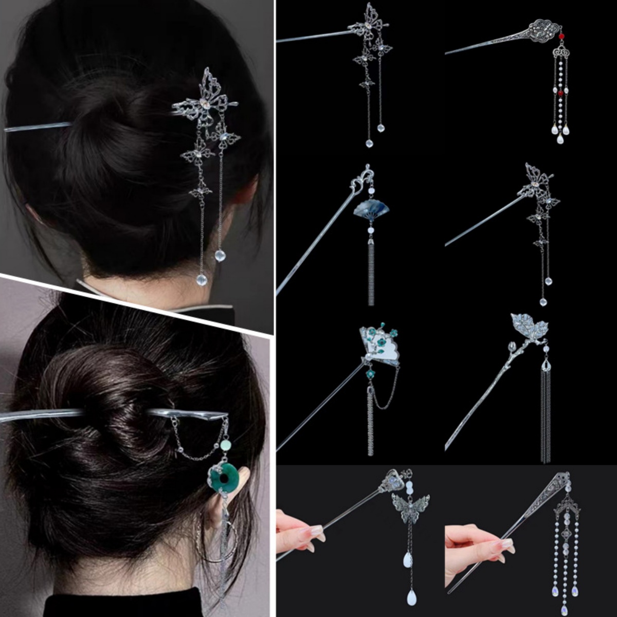 18cm Chinese Style Hairpin Ele - Vintage Fashion Jewelry avis et prix