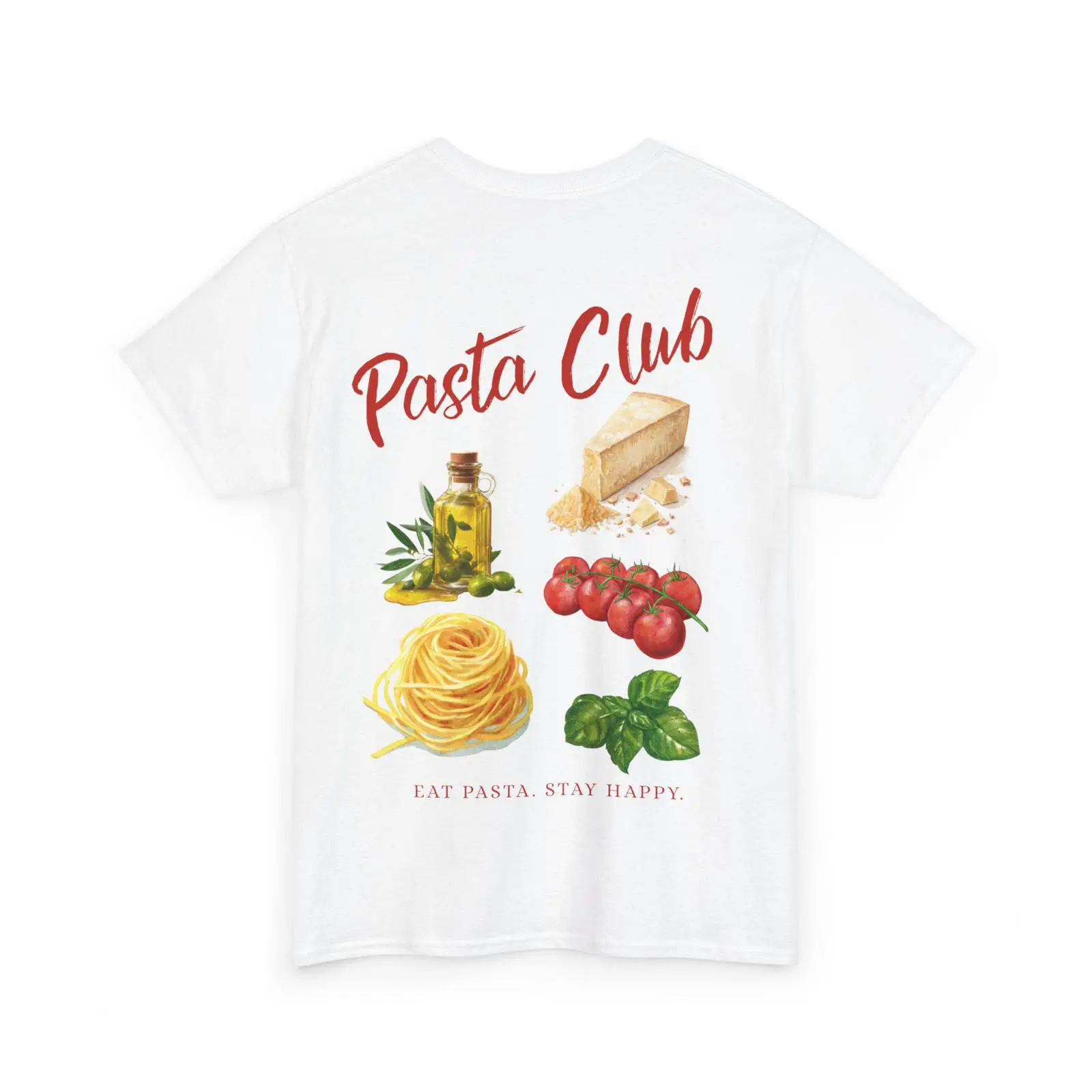Pasta Club illustration T Shir - Vintage Fashion Illustration avis et prix
