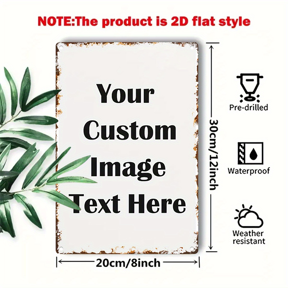 Custom Image/Text Metal Tin Si - Vintage Fashion Plates avis et prix