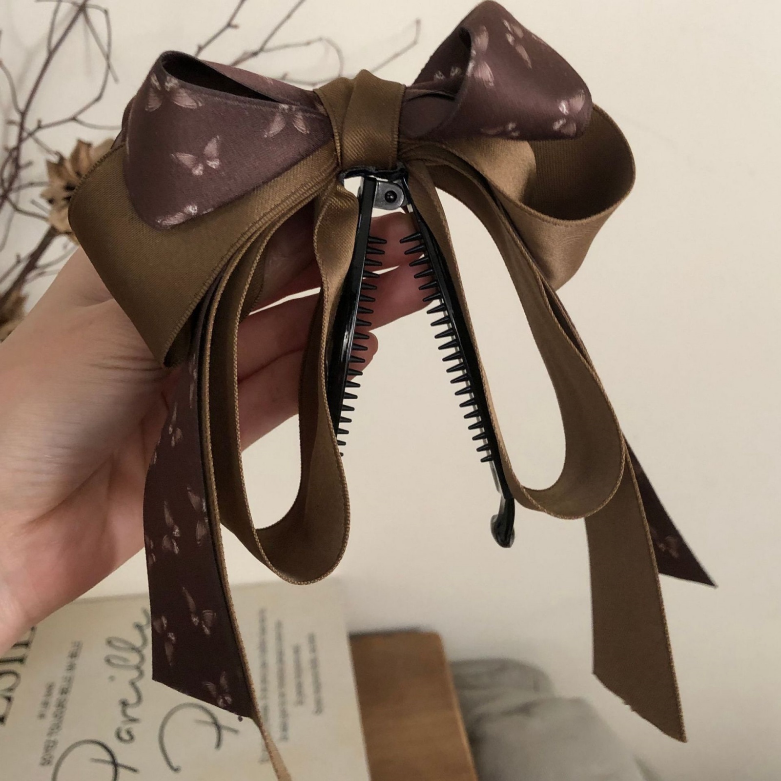 1 Pc Fabric Large Bow Hair Cli - French Vintage Fashion avis et prix