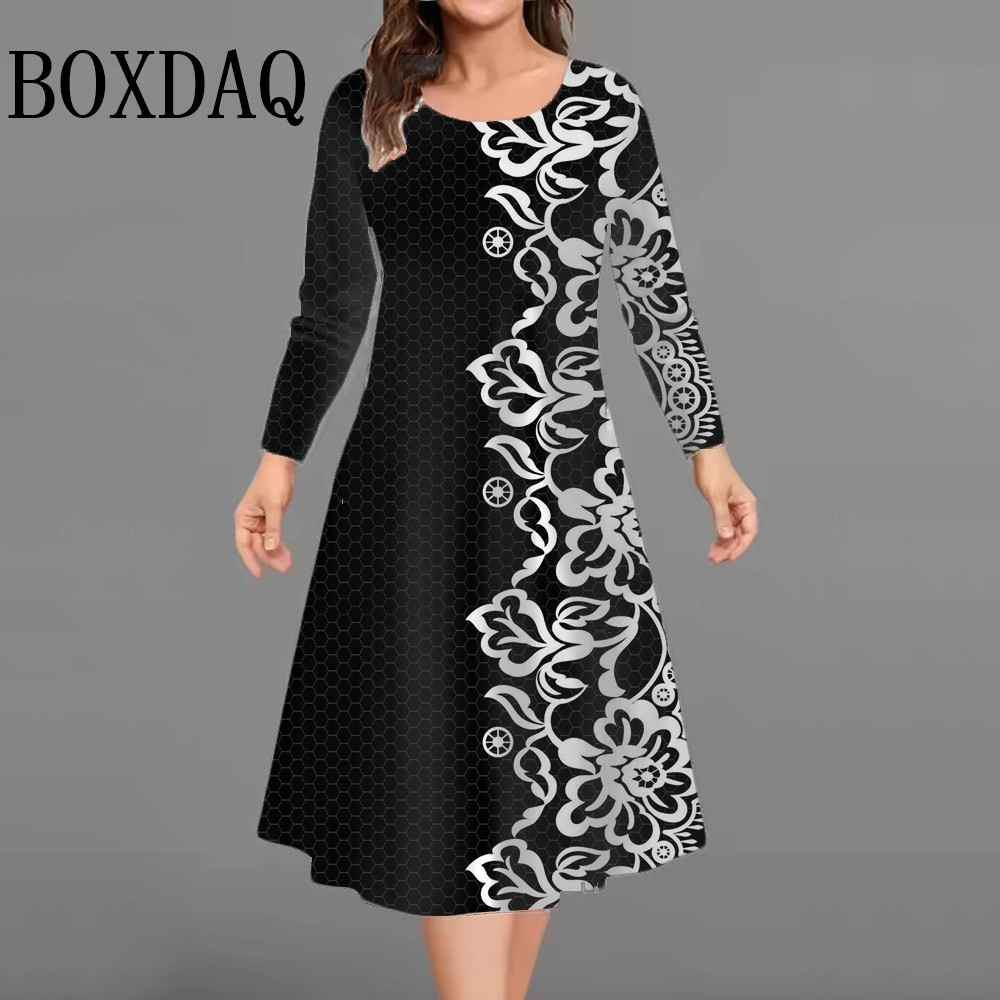 New Women's Retro Dress Flower - Vintage Fashion Plus Size avis et prix