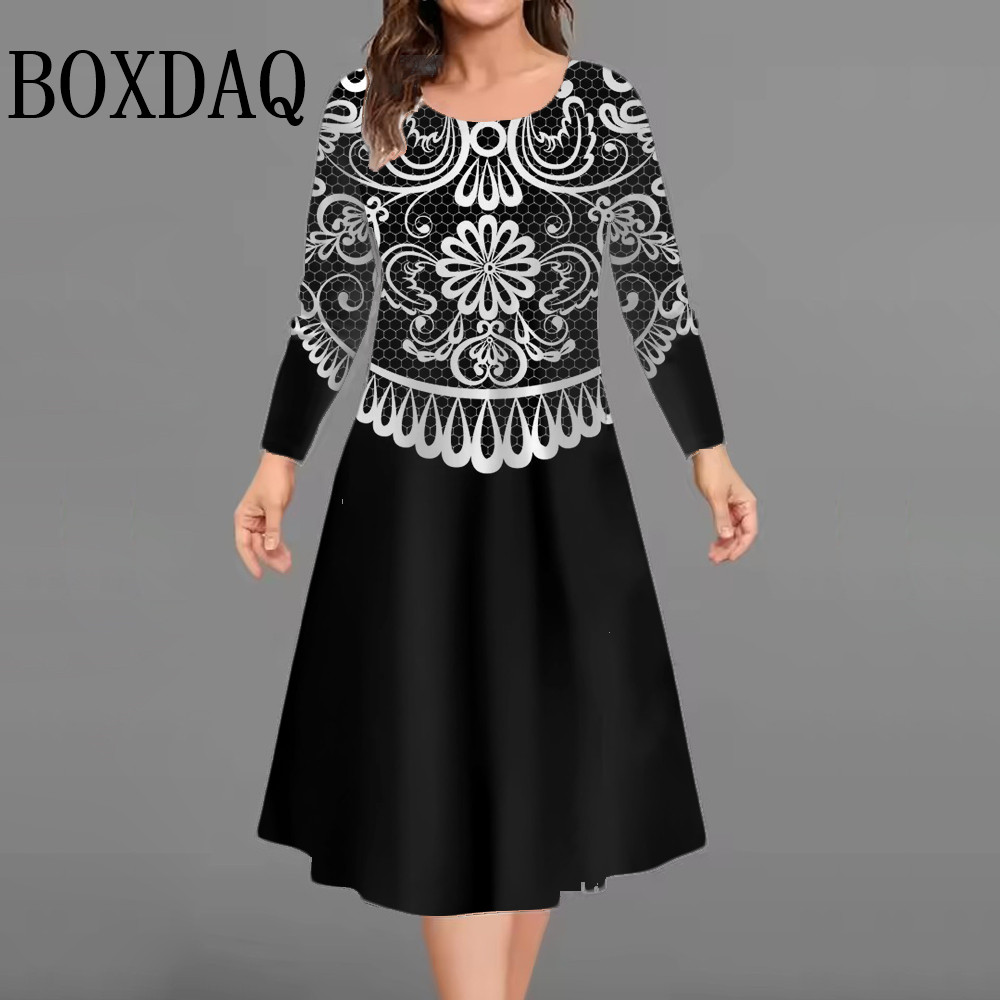 New Women's Retro Dress Flower - Vintage Fashion Plus Size avis et prix