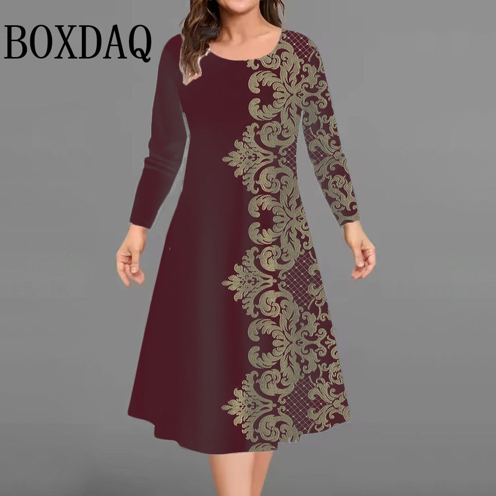 New Women's Retro Dress Flower - Vintage Fashion Plus Size avis et prix