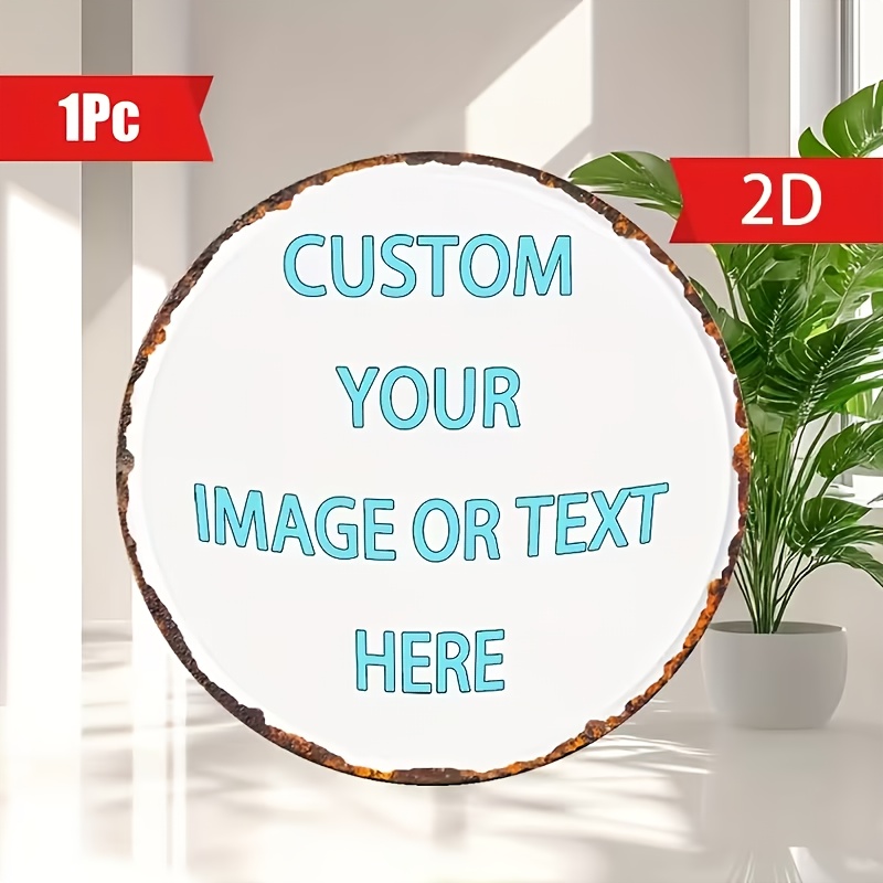 Custom Round Metal Tin Sign, P - Vintage Fashion Plates avis et prix